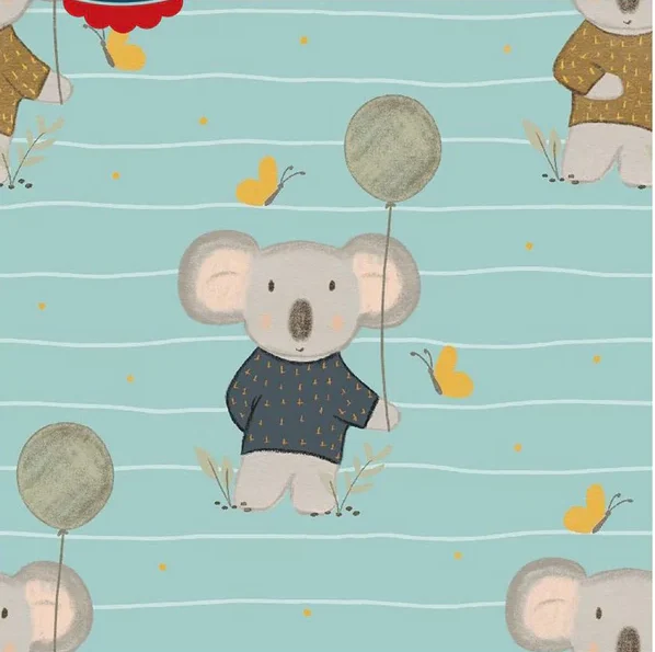 Tela French Terry Koalas
