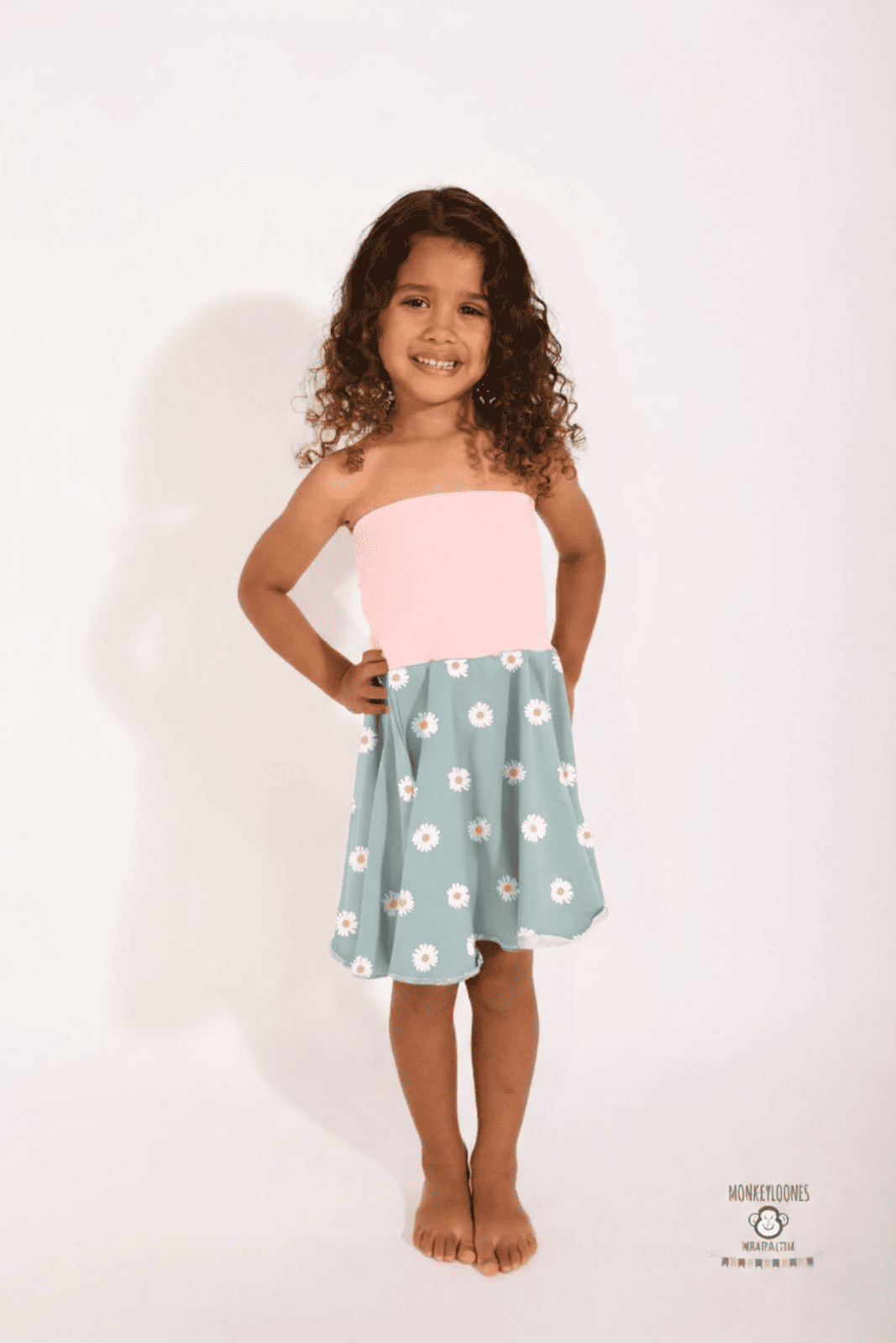 Punto de Canalé (Rib) Premium – Estampado Margaritas - Imagen 2