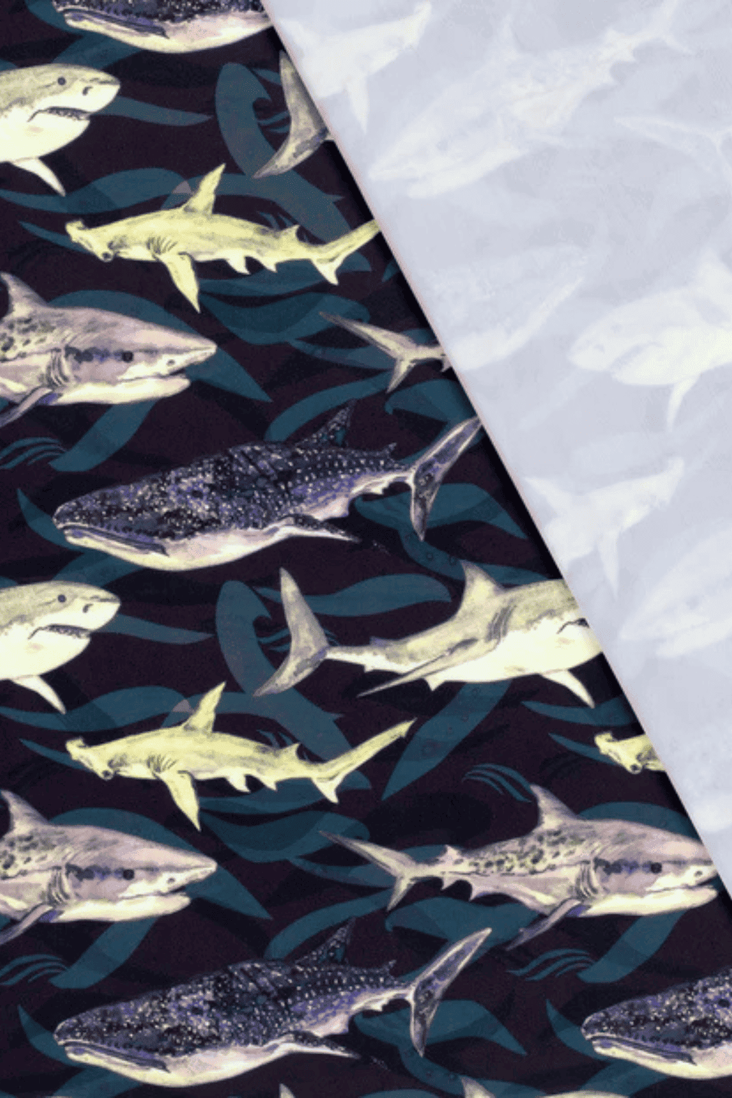 Tela Lycra Swimwear Estampado Tiburones - Imagen 4