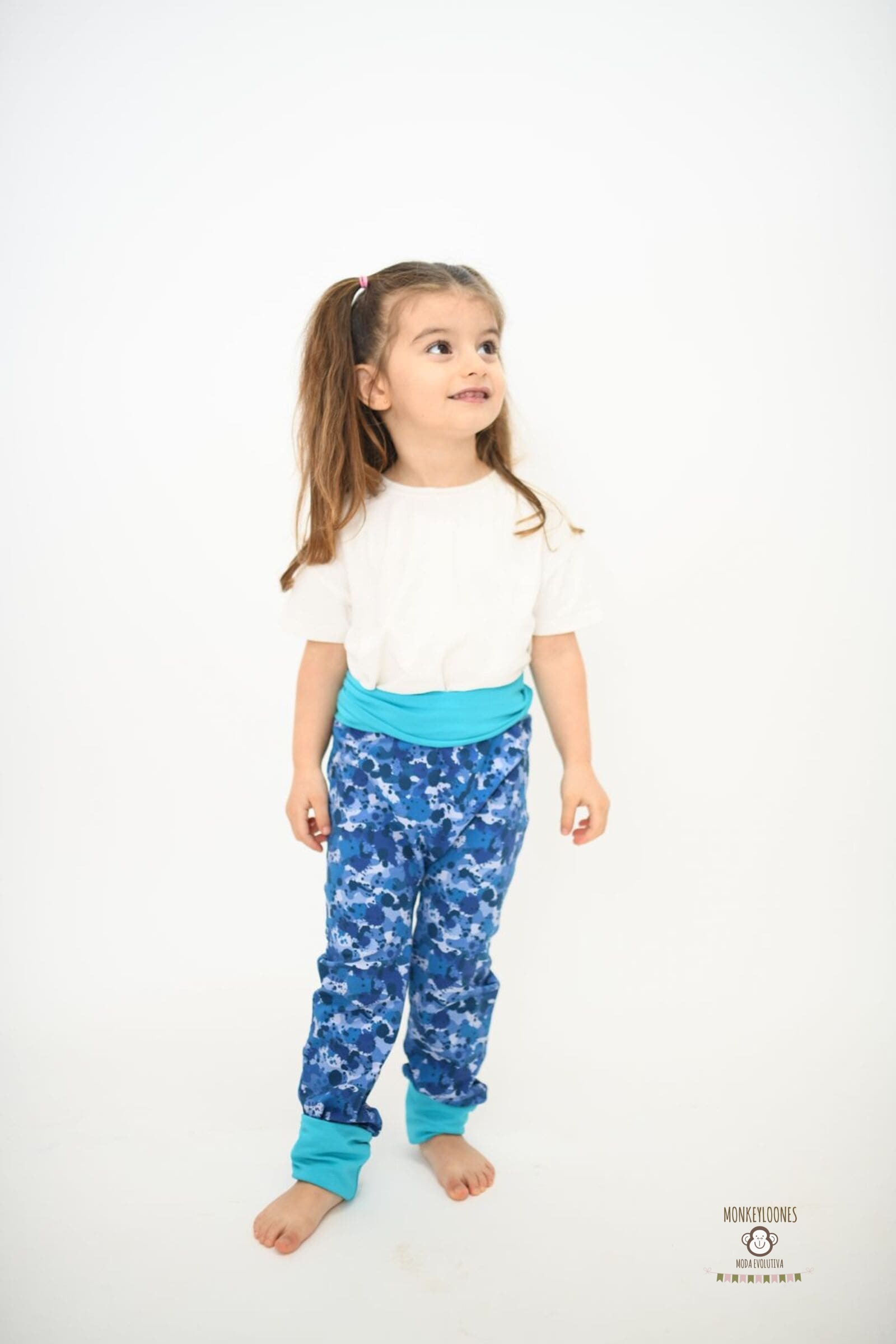 Pantalón Evolutivo "Splash" - Algodón Orgánico (Corte Sarouel) - Imagen 3
